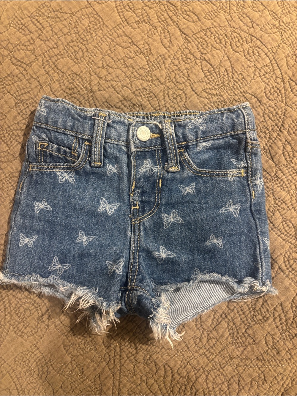 Old Navy Light Blue Denim Butterfly Shorts